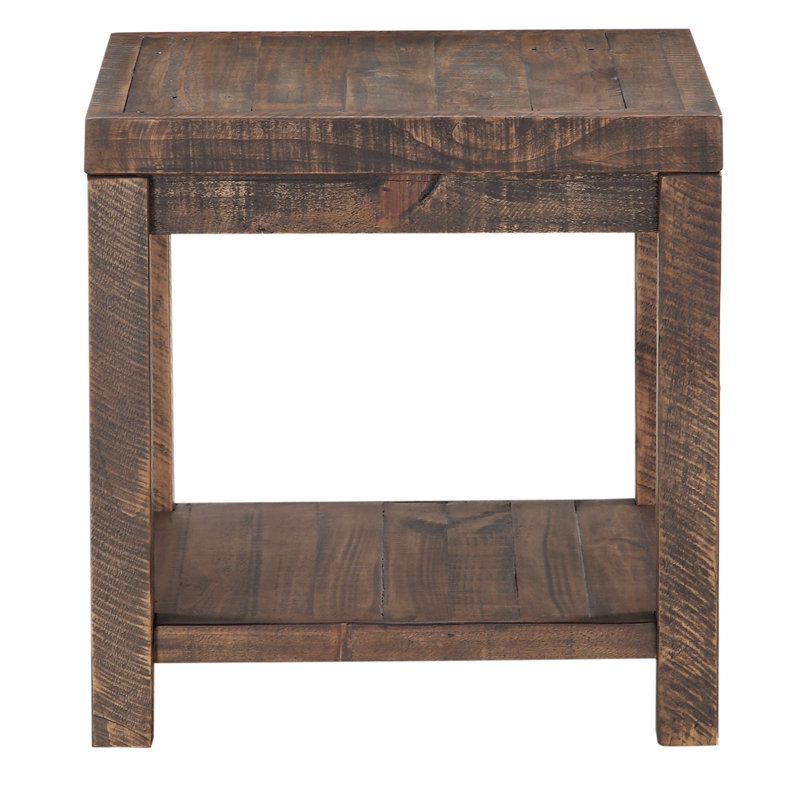 Millwood Pines Stamant Reclaimed Wood End Table & Reviews Wayfair